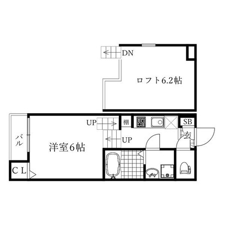 栄生駅 徒歩4分 1階の物件間取画像